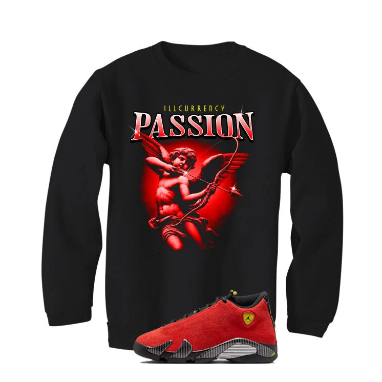 Air Jordan 14 Ferrari Black T-Shirt (Passion)| illcurrency - Image 4