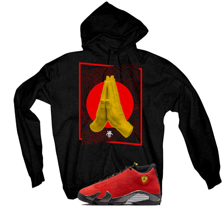 Air Jordan 14 Ferrari Black T-Shirt (Pray)| illcurrency - Image 3