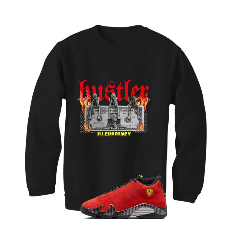 Air Jordan 14 Ferrari Black T-Shirt (See No Evil Hustler)| illcurrency - Image 4