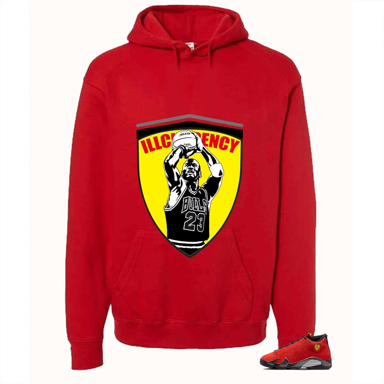 Air Jordan 14 Ferrari Red T-Shirt (Ferrari Jordan)| illcurrency - Image 3