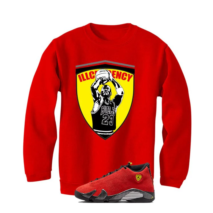 Air Jordan 14 Ferrari Red T-Shirt (Ferrari Jordan)| illcurrency - Image 4
