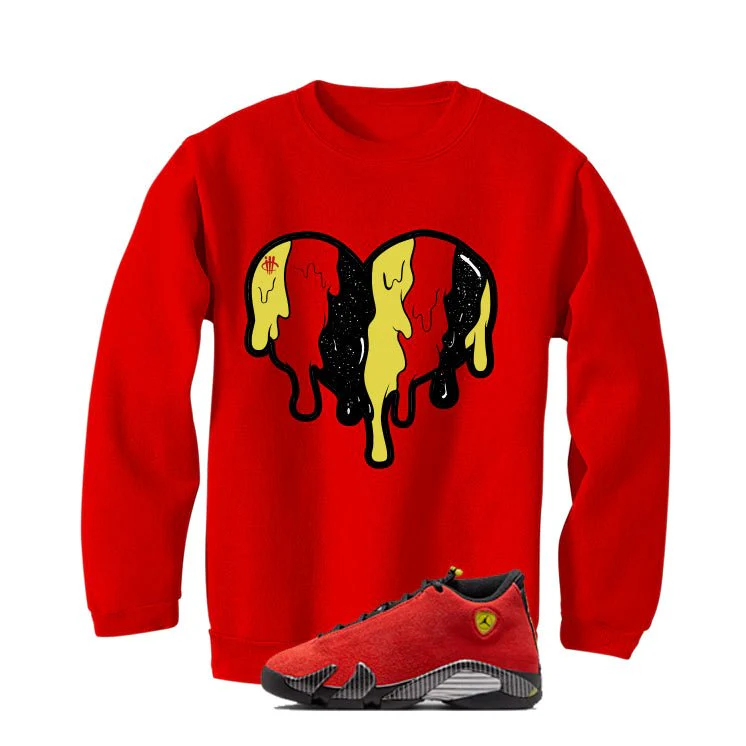 Air Jordan 14 Ferrari Red T-Shirt (Heart)| illcurrency - Image 4