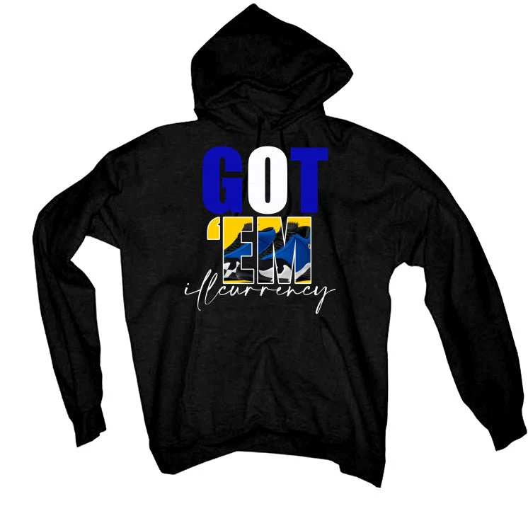 AIR JORDAN 14 LANEY |ILLCURRENCY Black T-Shirt (Got Em) - Image 3