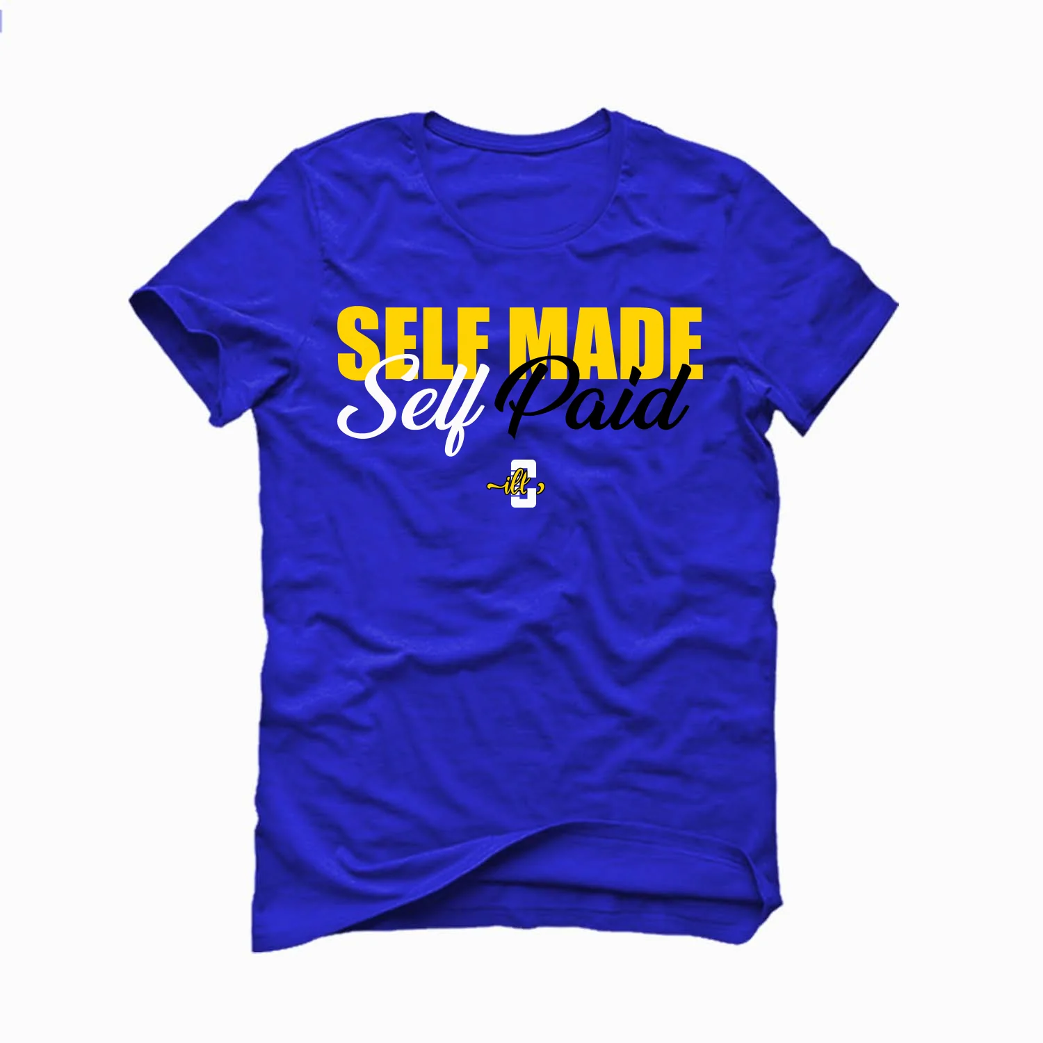 AIR JORDAN 14 LANEY |ILLCURRENCY Royal Blue T-Shirt (Self Made Self Paid) - Image 2