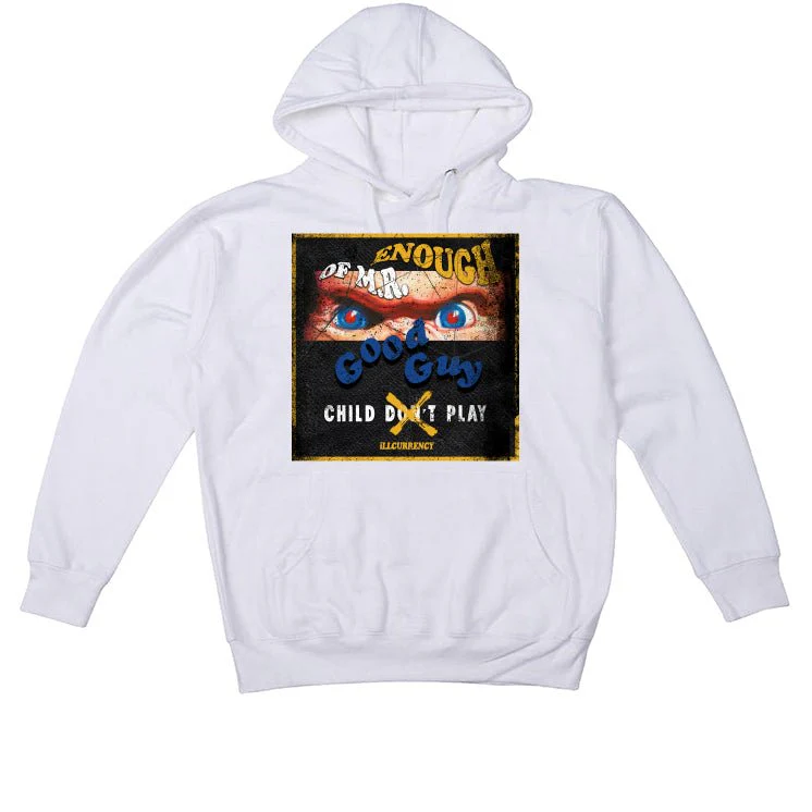 AIR JORDAN 14 LANEY |ILLCURRENCY White T-Shirt (ENOUGH OF MR GOOD GUY) - Image 3