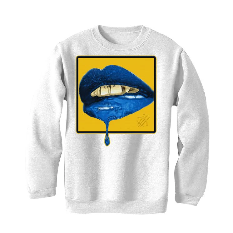 AIR JORDAN 14 LANEY |ILLCURRENCY White T-Shirt (LIPSTICK) - Image 4