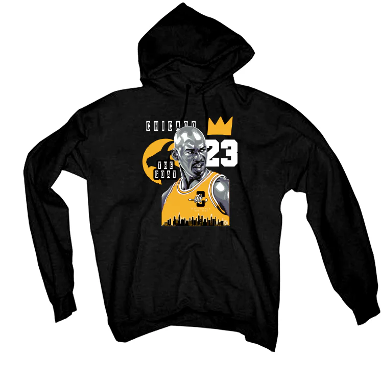 Air Jordan 14 “Light Ginger” Black T-Shirt (The Goat) - Image 3