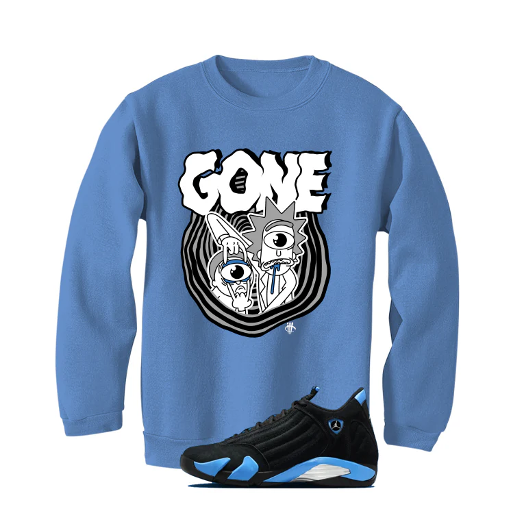 Air Jordan 14 University Blue Matching T-Shirt, Sweatshirts & Hoodies Carolina Blue T-Shirt (Gone)| illcurrency - Image 4