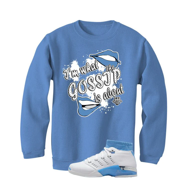 Air Jordan 17 Low University Blue Carolina Blue T-Shirt (Gossip)| illcurrency - Image 4