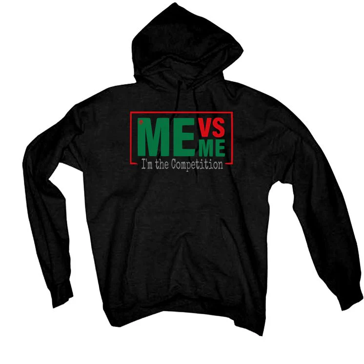 Air Jordan 2 Low “Christmas” | illcurrency Black T-Shirt (Me vs Me) - Image 3