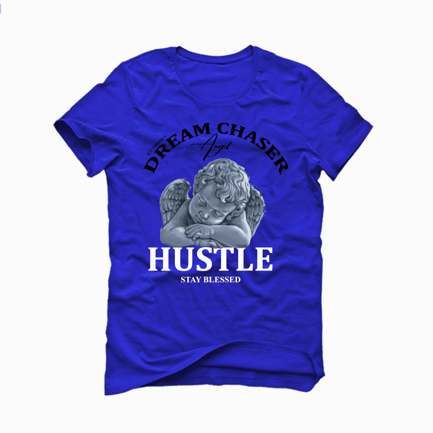 Air Jordan 2 Low Varsity Royal - Royal Blue T-Shirt (Dream Chaser Angel) - Image 2