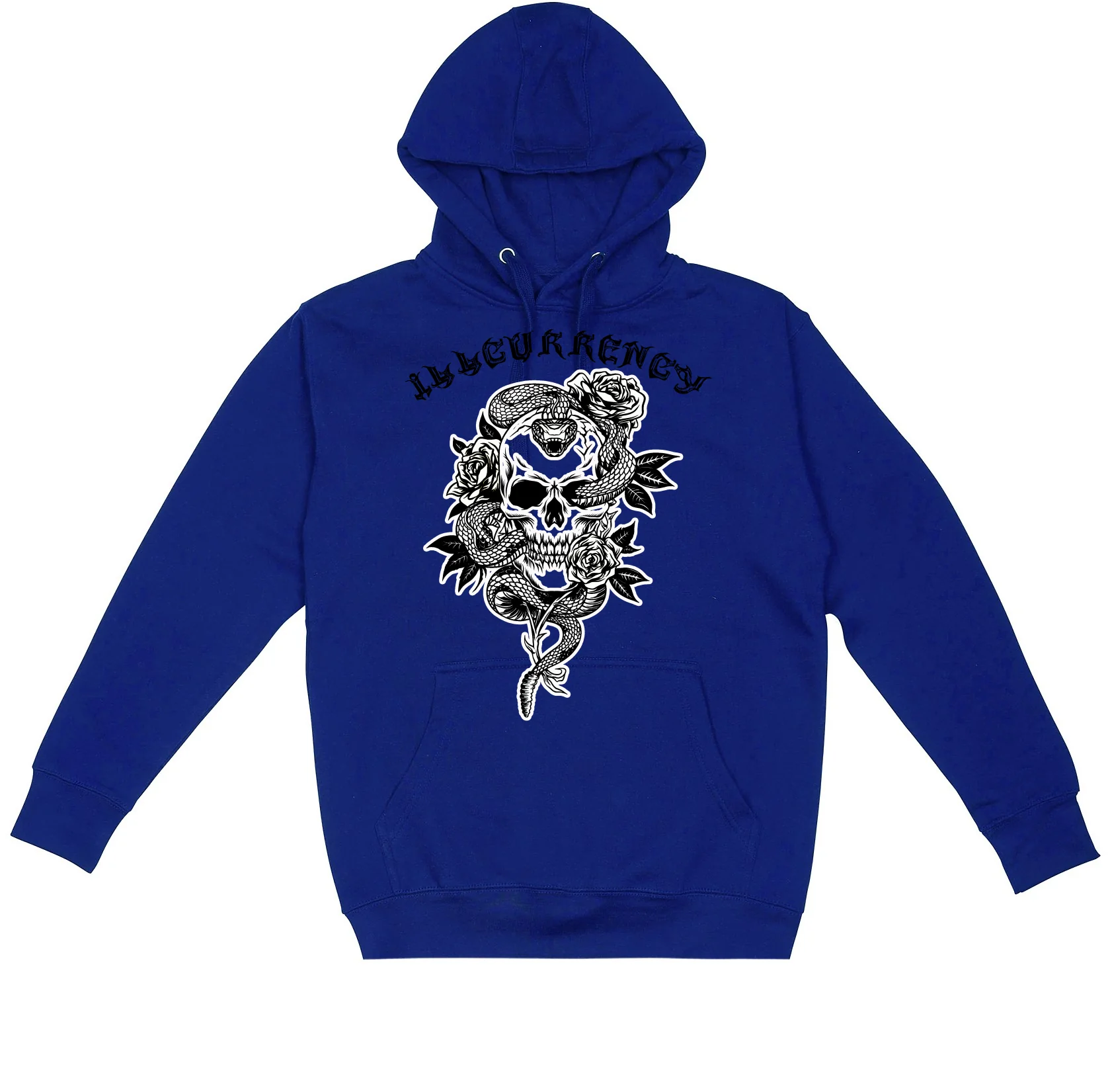 Air Jordan 2 Low Varsity Royal - Royal Blue T-Shirt (Snake skull rose) - Image 3