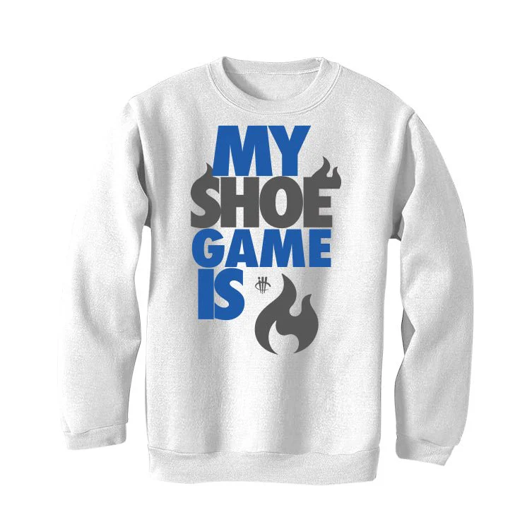 Air Jordan 2 Low Varsity Royal - White T-Shirt (MY SHOE GAME) - Image 4