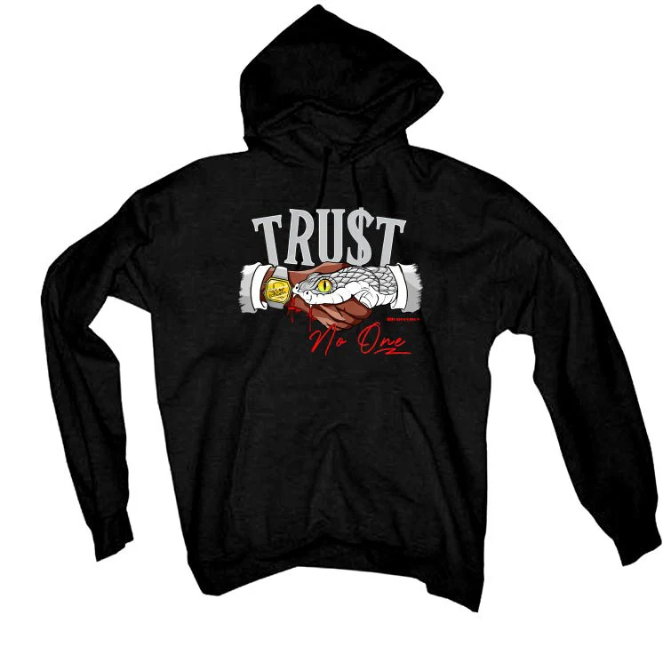 Air Jordan 2 “Python” | illcurrency Black T-Shirt (TRUST NO ONE) - Image 3
