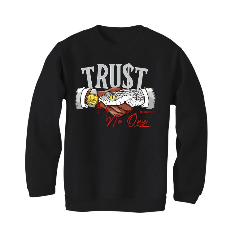 Air Jordan 2 “Python” | illcurrency Black T-Shirt (TRUST NO ONE) - Image 4