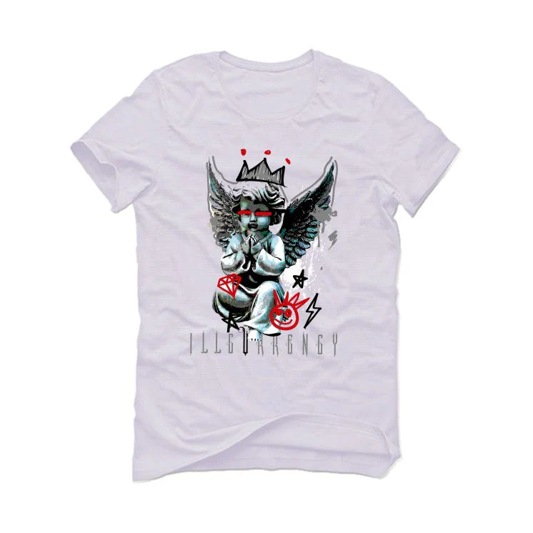 Air Jordan 2 “Python” | illcurrency White T-Shirt (Graffiti Angel) - Image 2