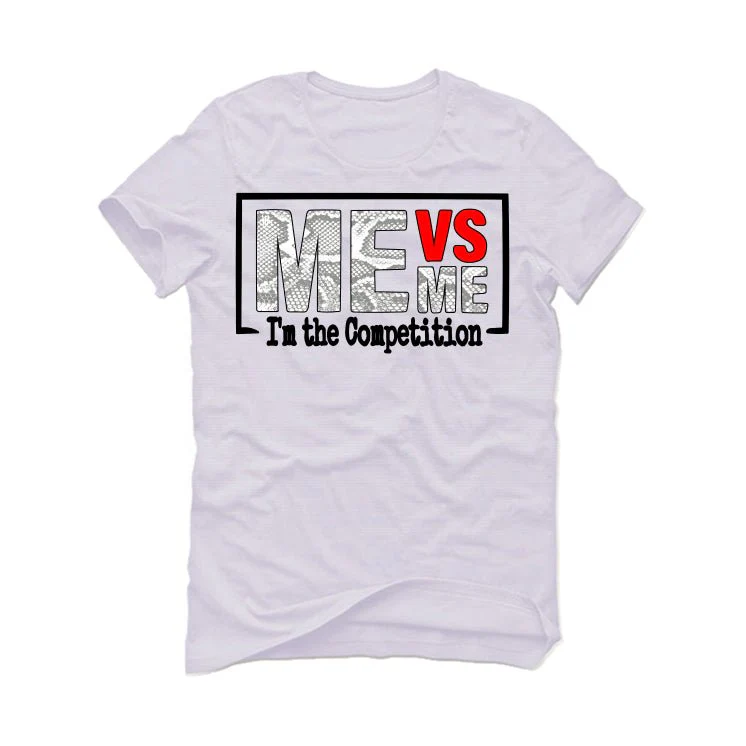 Air Jordan 2 “Python” | illcurrency White T-Shirt (Me vs Me) - Image 2