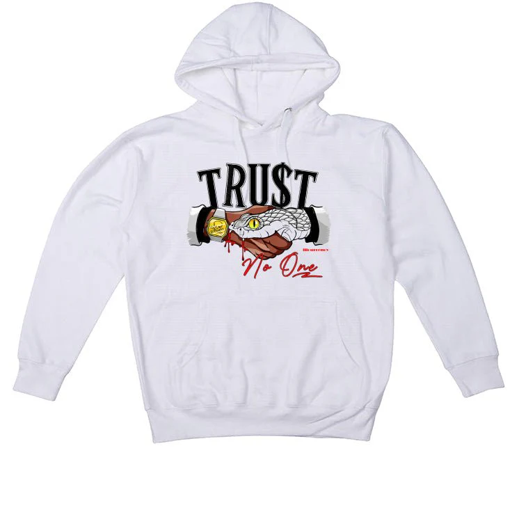 Air Jordan 2 “Python” | illcurrency White T-Shirt (TRUST NO ONE) - Image 3