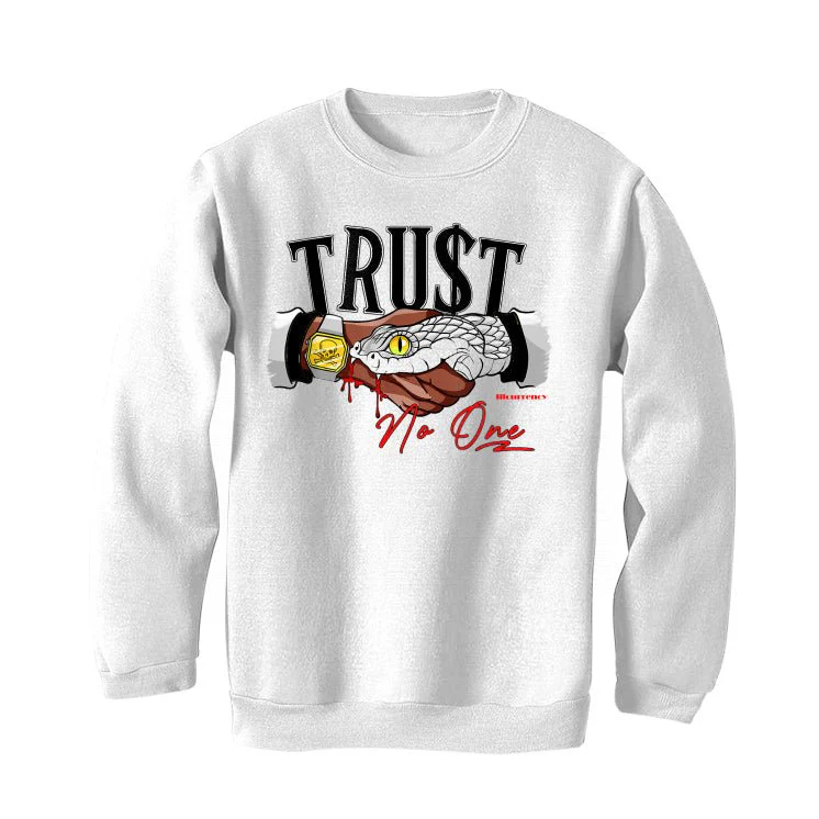 Air Jordan 2 “Python” | illcurrency White T-Shirt (TRUST NO ONE) - Image 4