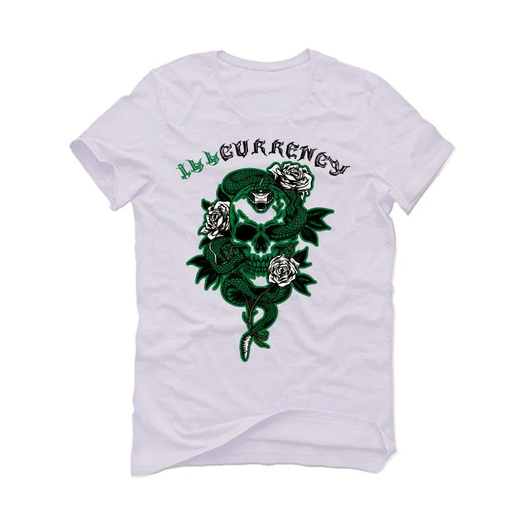 Air Jordan 2 “Wings Program” | illcurrency White T-Shirt (Snake skeleton rose) - Image 2
