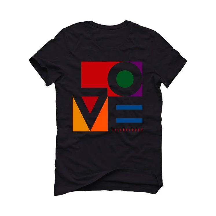 Air Jordan 2 wmns multicolor Black T-Shirt (Love Block) - Image 2