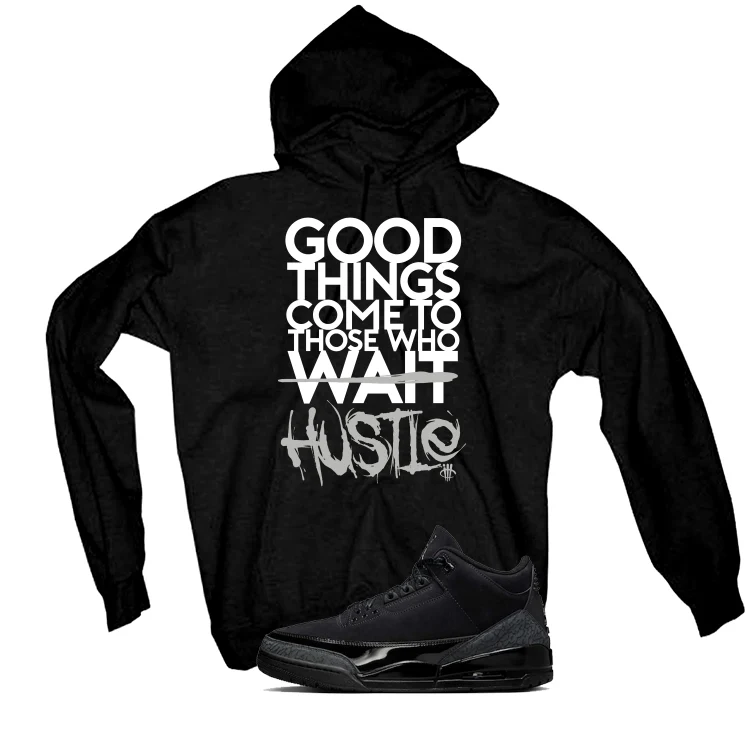 Air Jordan 3 Black Cat Black T-Shirt (Good Things)| illcurrency - Image 3
