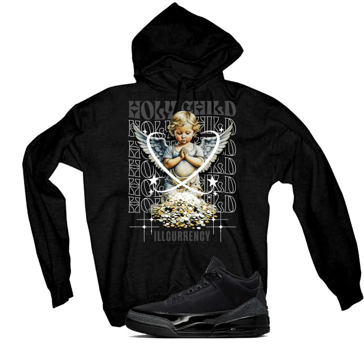 Air Jordan 3 Black Cat Black T-Shirt (Holy Child)| illcurrency - Image 3