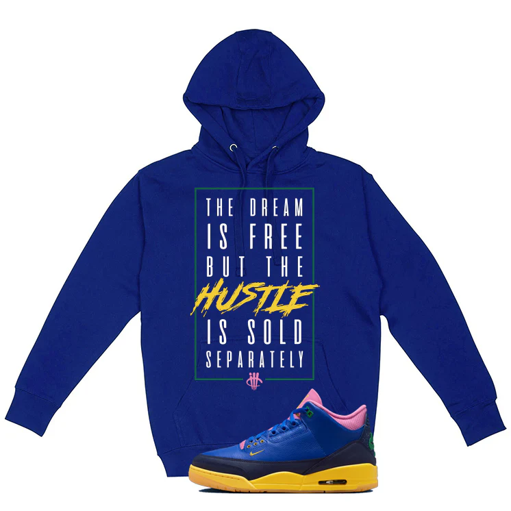 Air Jordan 3 Brazil Matching t-shirt, sweatshirts & hoodies Royal Blue T-Shirt (Dream Is Free)| illcurrency - Image 3