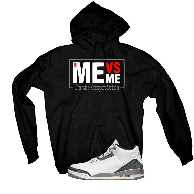 Air Jordan 3 Cement Grey Black T-Shirt (Me vs Me)| illcurrency - Image 3