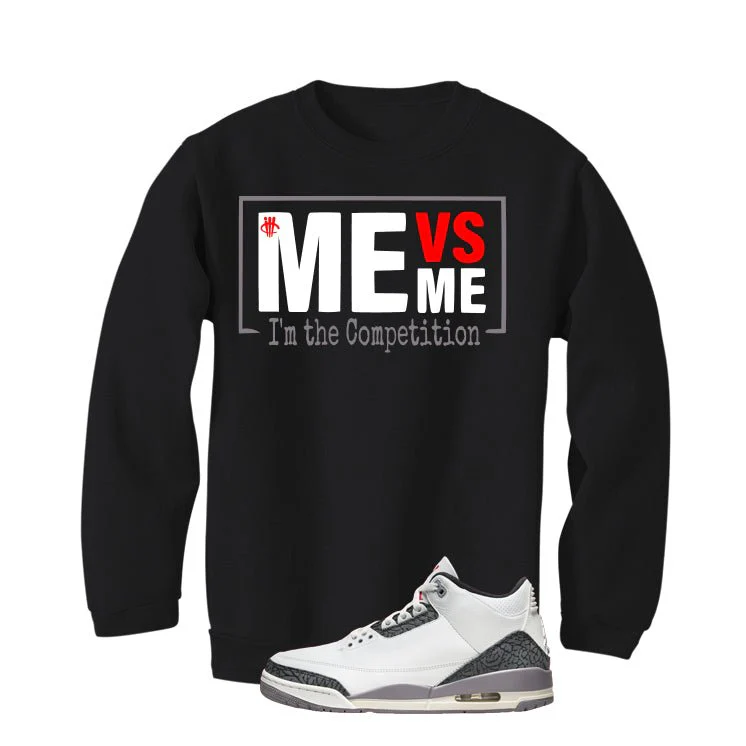 Air Jordan 3 Cement Grey Black T-Shirt (Me vs Me)| illcurrency - Image 4