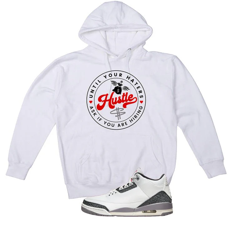 Air Jordan 3 Cement Grey White T-Shirt (Haters Catch Up)| illcurrency - Image 3