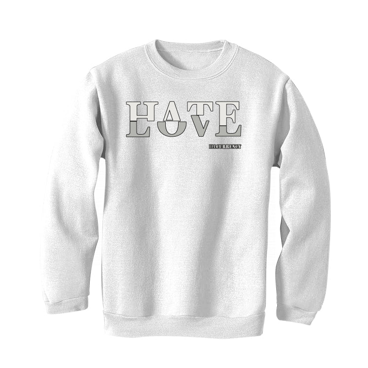 Air Jordan 3 Craft “Ivory” | illcurrency White T-Shirt (Hate Love) - Image 4