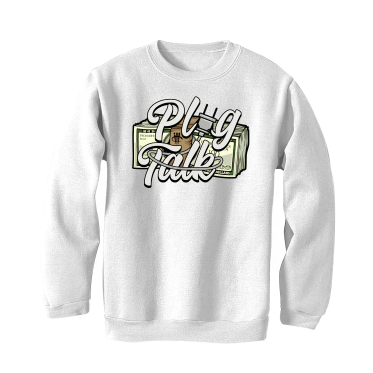 Air Jordan 3 Craft “Ivory” | illcurrency White T-Shirt (Plug Talk) - Image 4