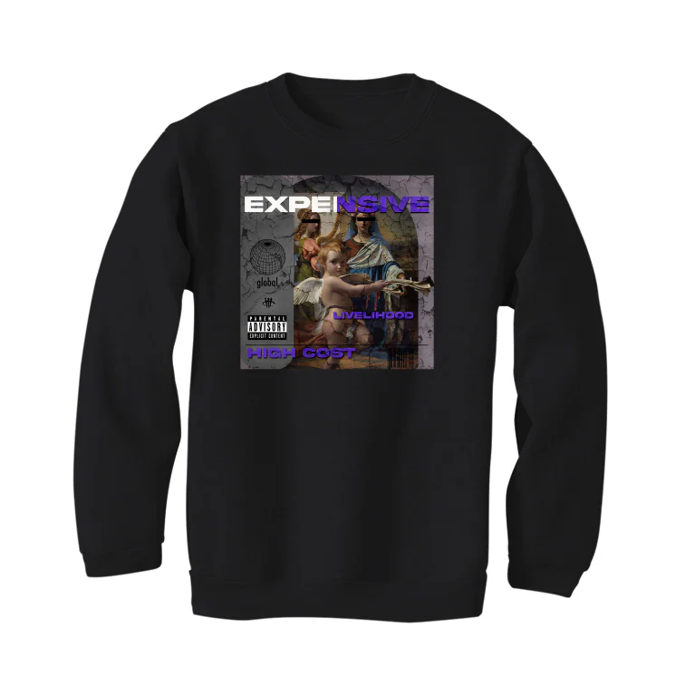 Air Jordan 3 Dark Iris - Black T-Shirt (EXPENSIVE LIVELIHOOD) - Image 4