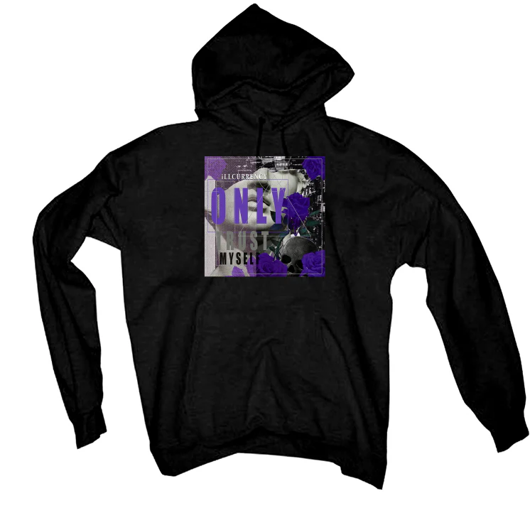 Air Jordan 3 Dark Iris - Black T-Shirt (ONLY TRUST MYSELF) - Image 3