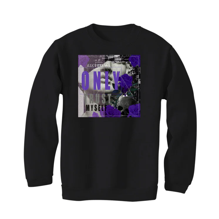 Air Jordan 3 Dark Iris - Black T-Shirt (ONLY TRUST MYSELF) - Image 4