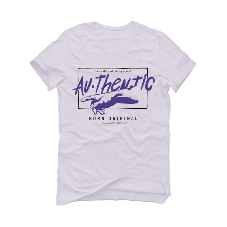 AIR JORDAN 3 "DARK IRIS" White T-Shirt (Authentic) - Image 2