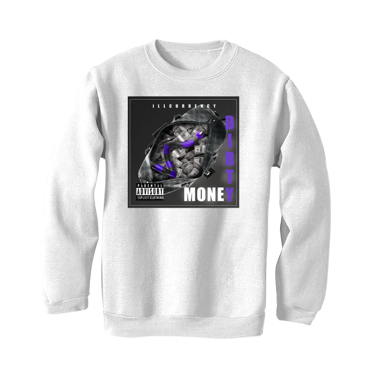 Air Jordan 3 Dark Iris - White T-Shirt (DIRTY MO) - Image 4