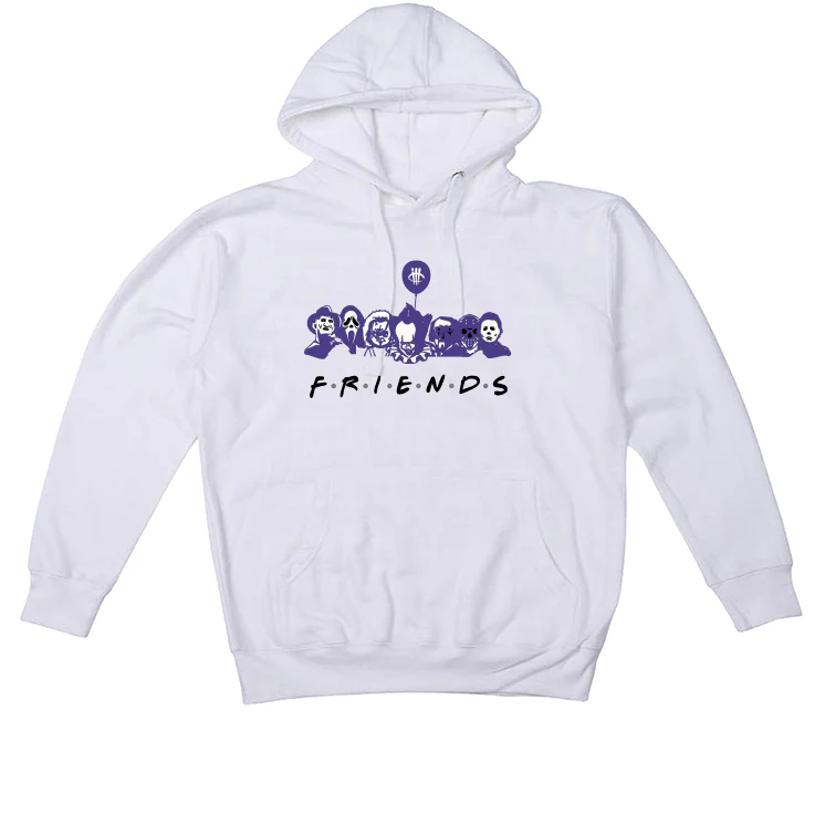 AIR JORDAN 3 "DARK IRIS" White T-Shirt (F R I E N D S) - Image 3