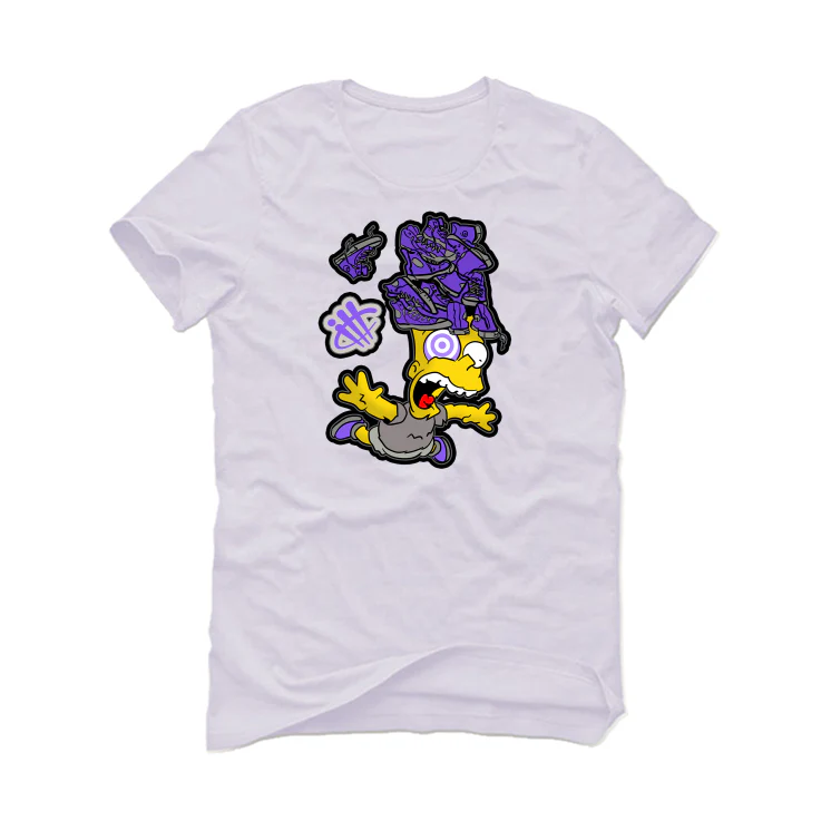 Air Jordan 3 Dark Iris - White T-Shirt (FREE FALL) - Image 2