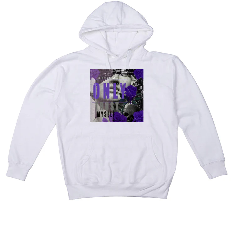 Air Jordan 3 Dark Iris - White T-Shirt (ONLY TRUST MYSELF) - Image 3