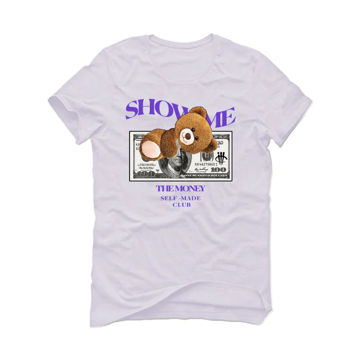 Air Jordan 3 Dark Iris - White T-Shirt (SHOW ME) - Image 2