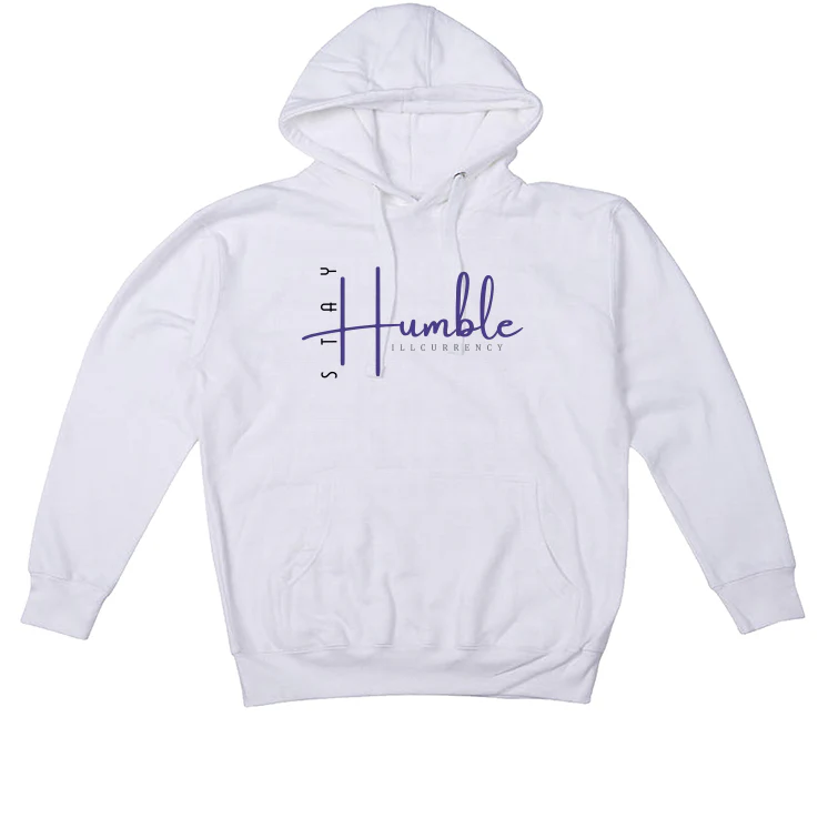 AIR JORDAN 3 "DARK IRIS" White T-Shirt (Stay Humble) - Image 3