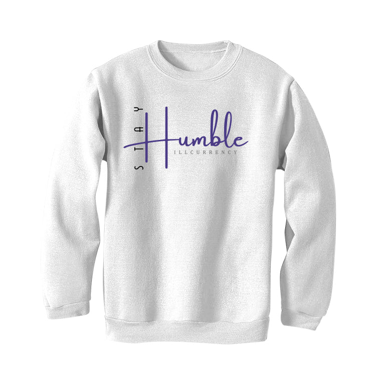 AIR JORDAN 3 "DARK IRIS" White T-Shirt (Stay Humble) - Image 4
