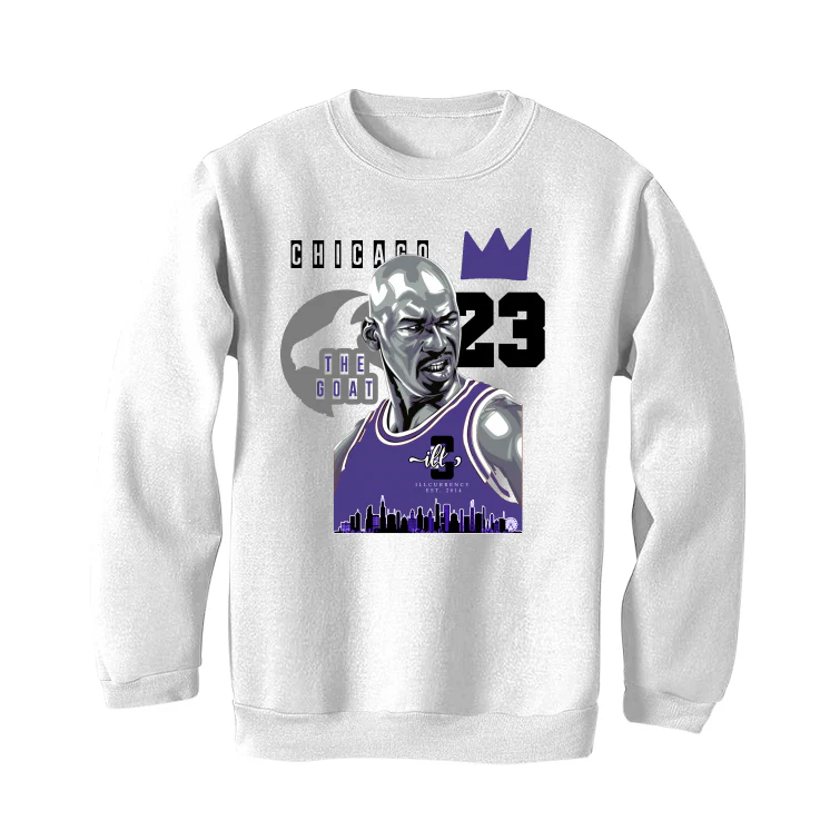 AIR JORDAN 3 "DARK IRIS" White T-Shirt (The Goat) - Image 4