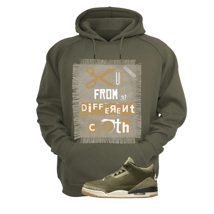 Air Jordan 3 Family Affair Matching T-Shirt, Sweatshirts & Hoodies Military Green T-Shirt (Cut from a different cloth)| illcurrency - Image 3