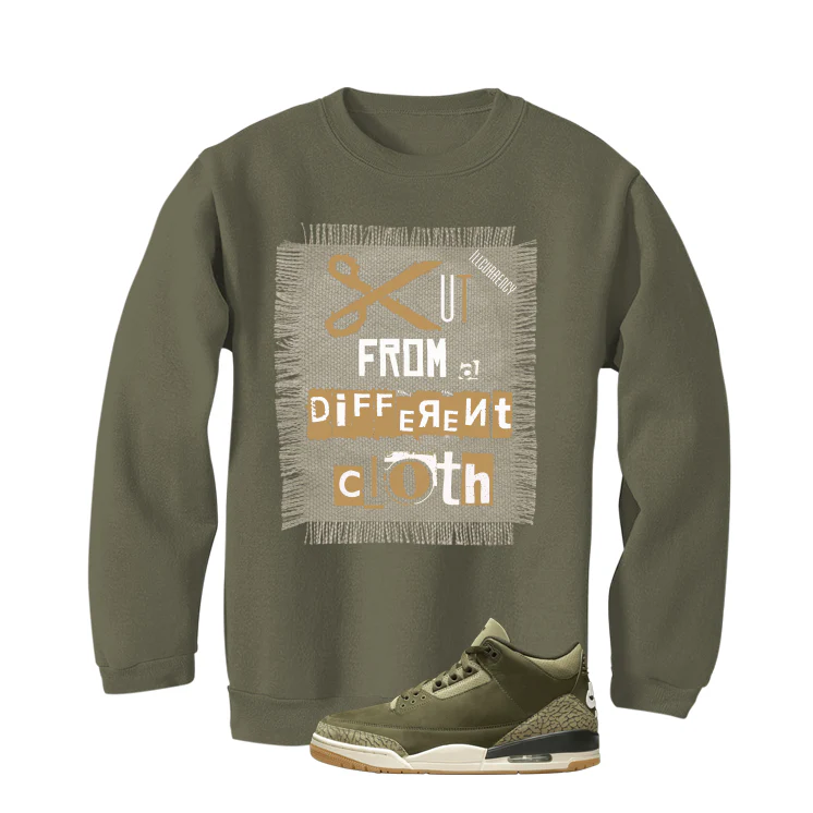 Air Jordan 3 Family Affair Matching T-Shirt, Sweatshirts & Hoodies Military Green T-Shirt (Cut from a different cloth)| illcurrency - Image 4