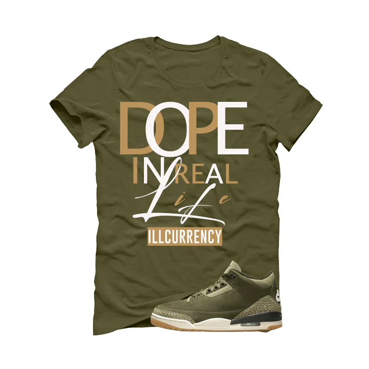Air Jordan 3 Family Affair Matching T-Shirt, Sweatshirts & Hoodies Military Green T-Shirt (DOPE)| illcurrency - Image 2