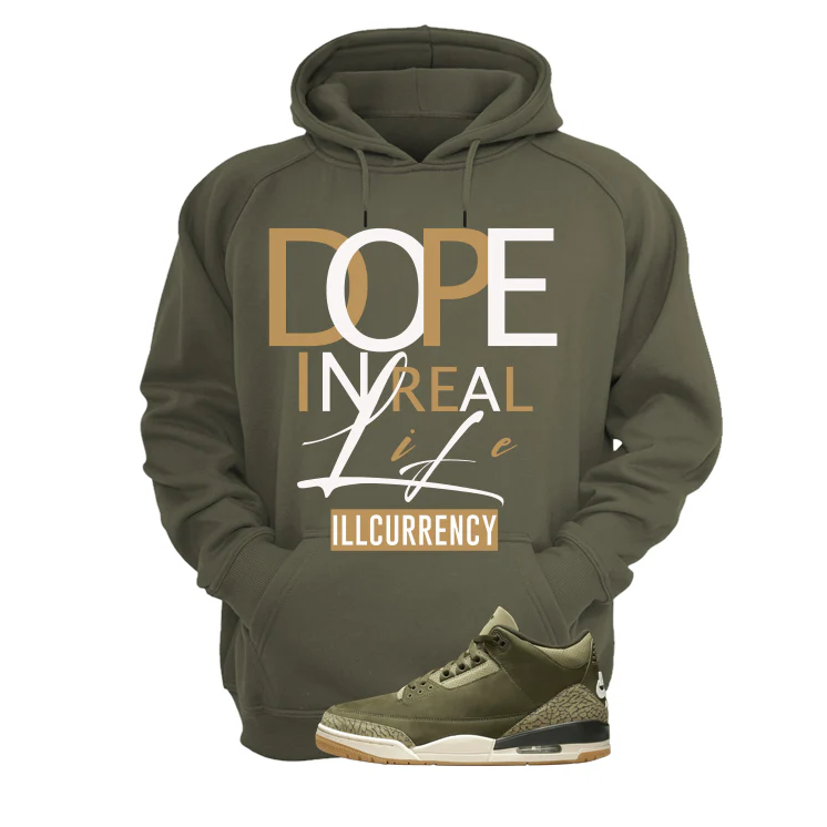 Air Jordan 3 Family Affair Matching T-Shirt, Sweatshirts & Hoodies Military Green T-Shirt (DOPE)| illcurrency - Image 3