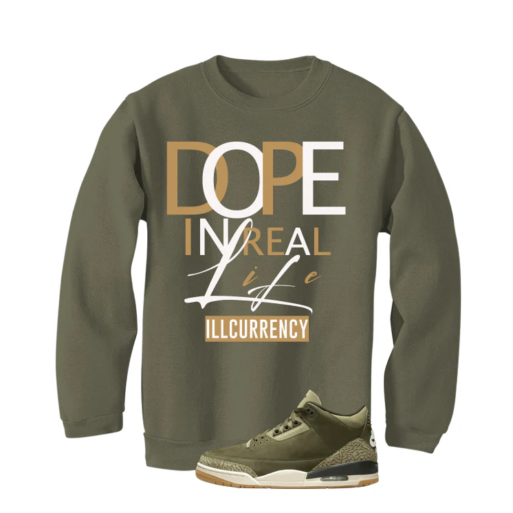 Air Jordan 3 Family Affair Matching T-Shirt, Sweatshirts & Hoodies Military Green T-Shirt (DOPE)| illcurrency - Image 4